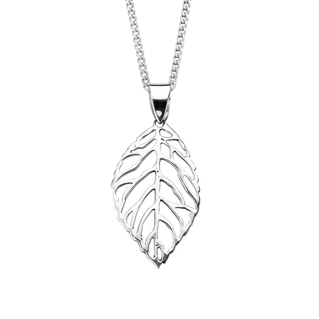Beginnings Cut Out Leaf Pendant