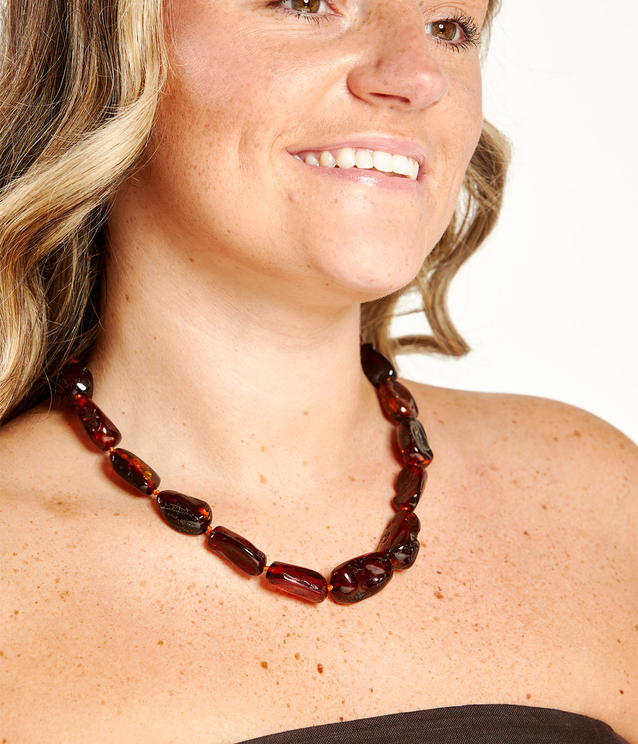 Collana Cognac Grezza Spessa