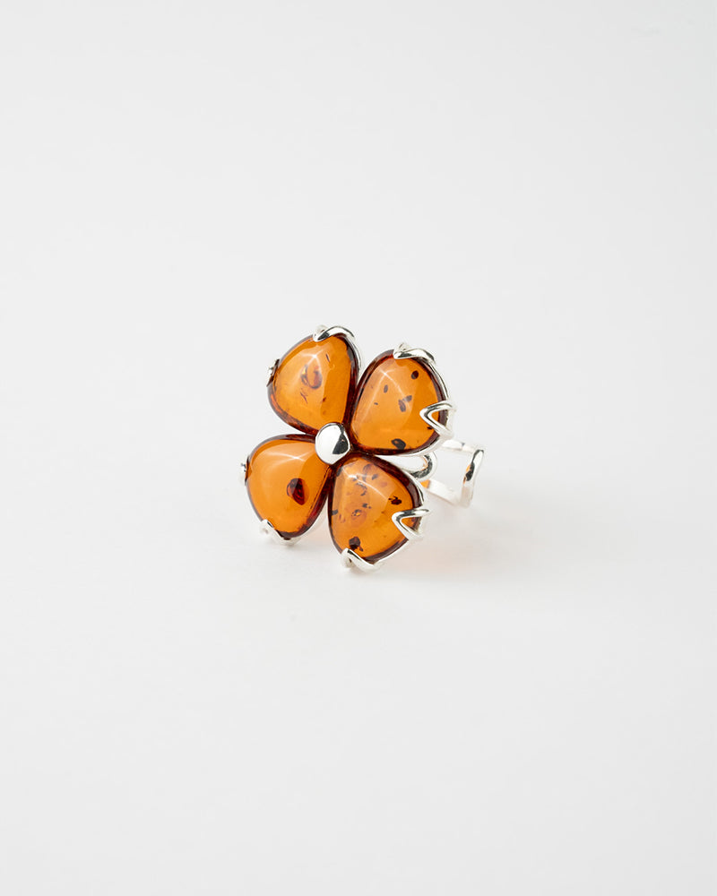 Anello Regolabile Fiore Statement