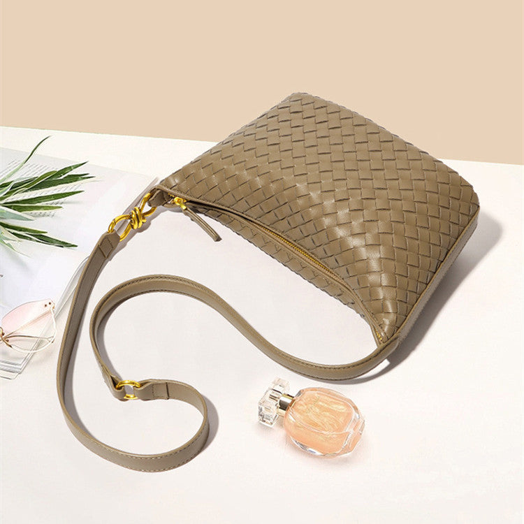 Borsa Intrecciata a Mano alla Moda Monospalla Trasversale