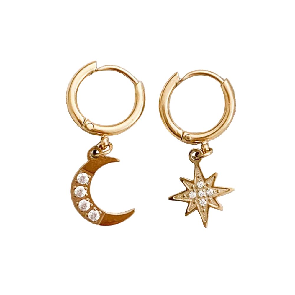 Celestial Hoop Earrings