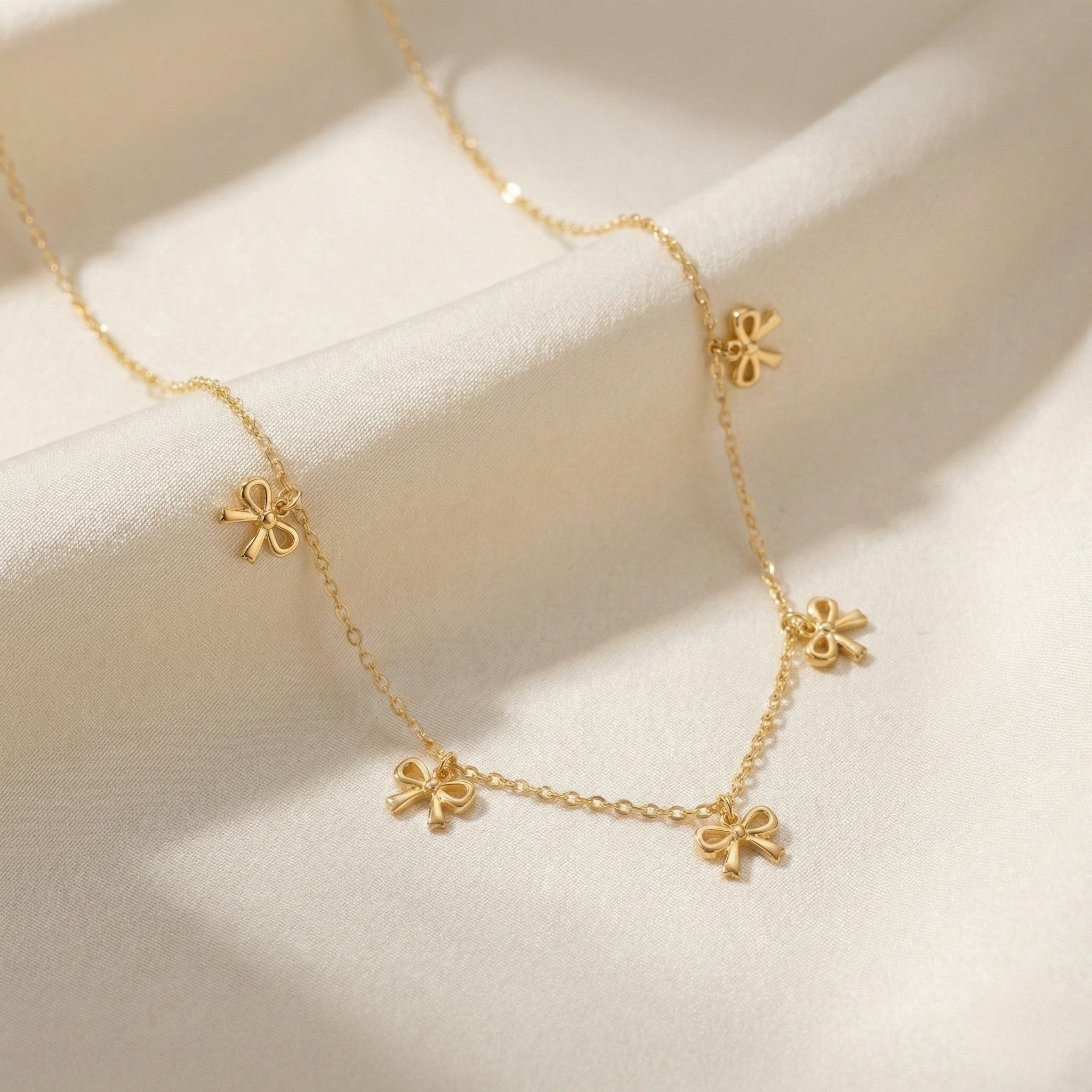 Celeste Bow Chain Necklace