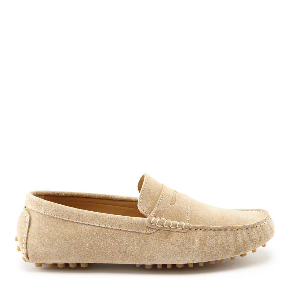 Mocassini Penny Loafers, camoscio tortora