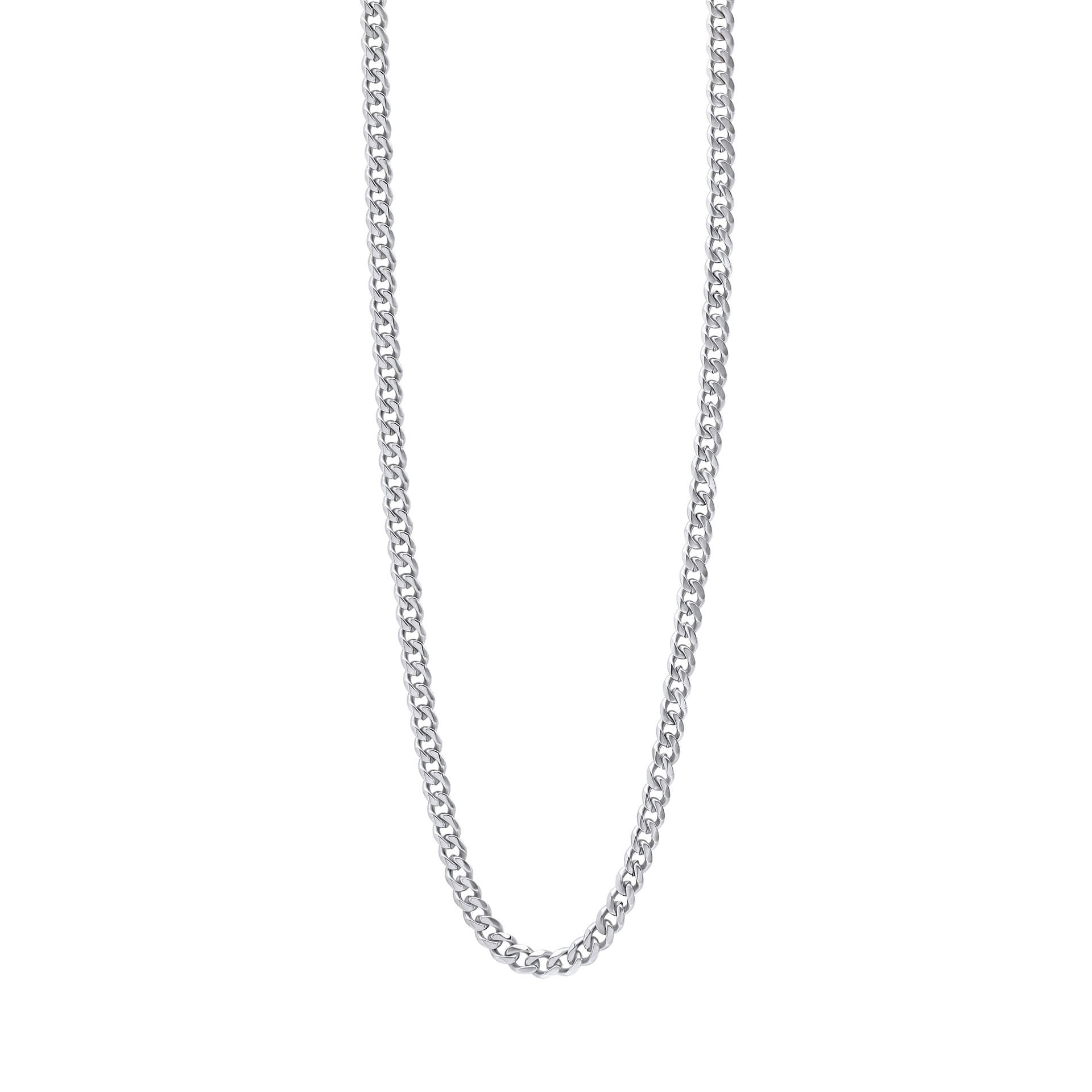 Fred Bennett Smaller Fit Stainless Steel Cuban Link Chain Necklace
