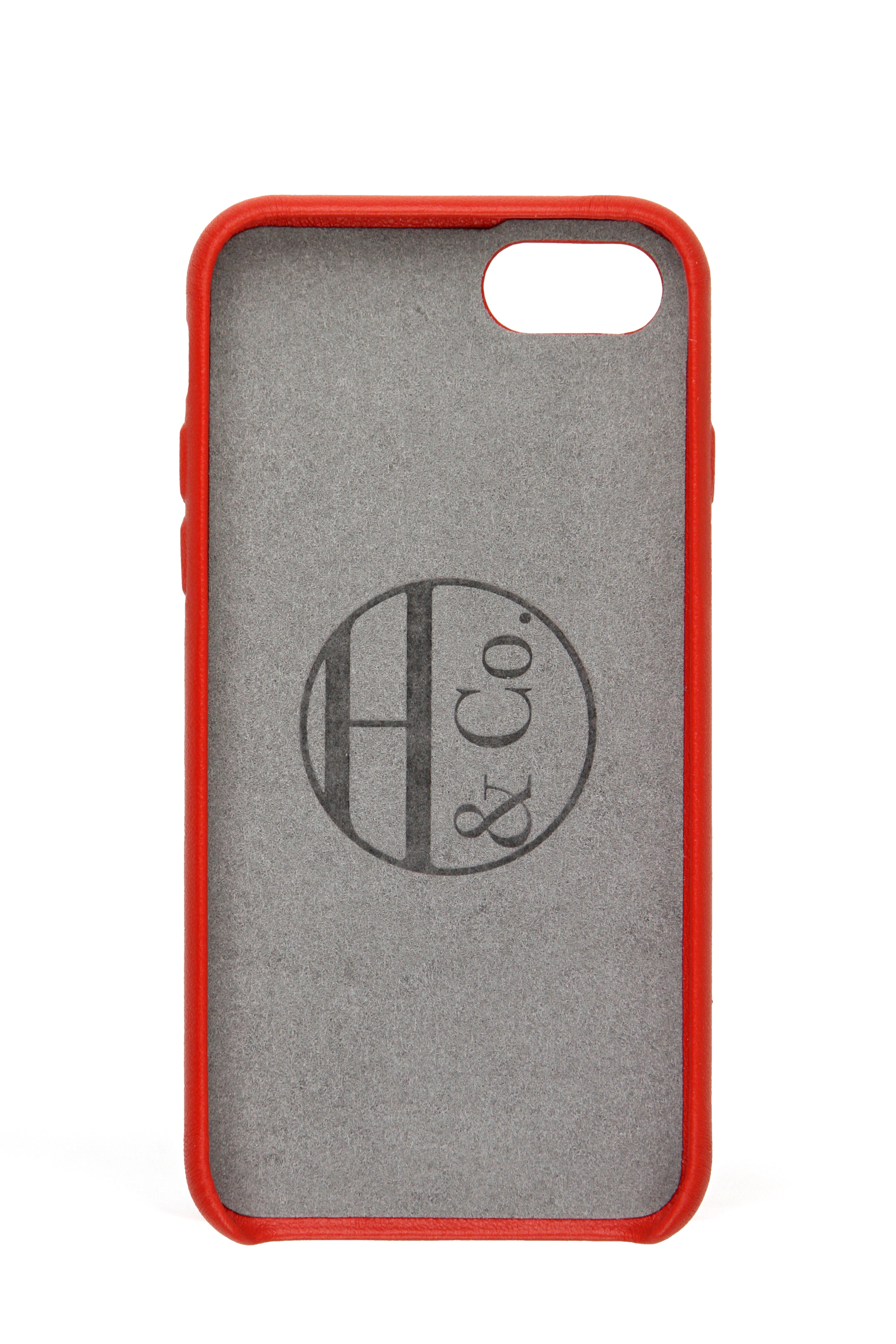 Custodia in pelle rossa per iPhone 7/8