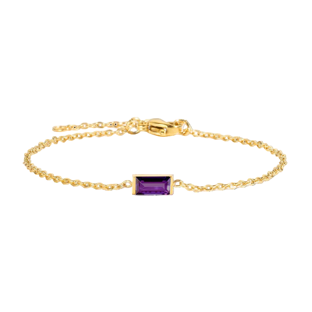 Square Birthstone Bracelet