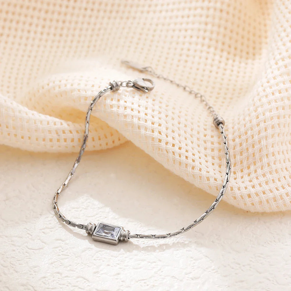 Zircon Square Bracelet