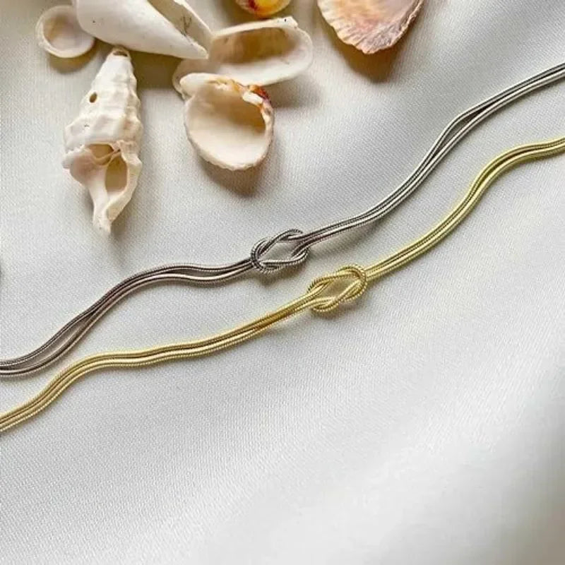 Snake Chain Knot Bracelet