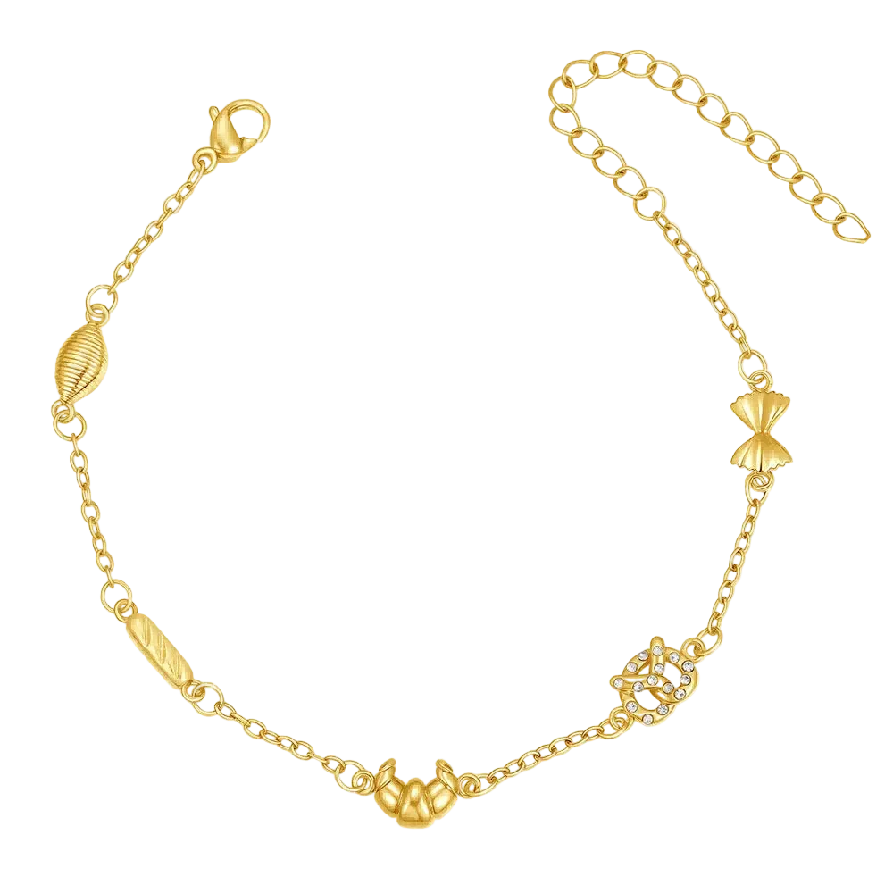 Heart Bow Knot Cuff Bracelet