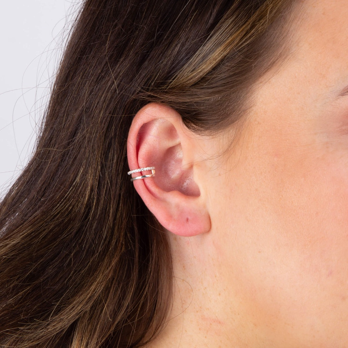 Beginnings CZ Double Row Ear Cuff