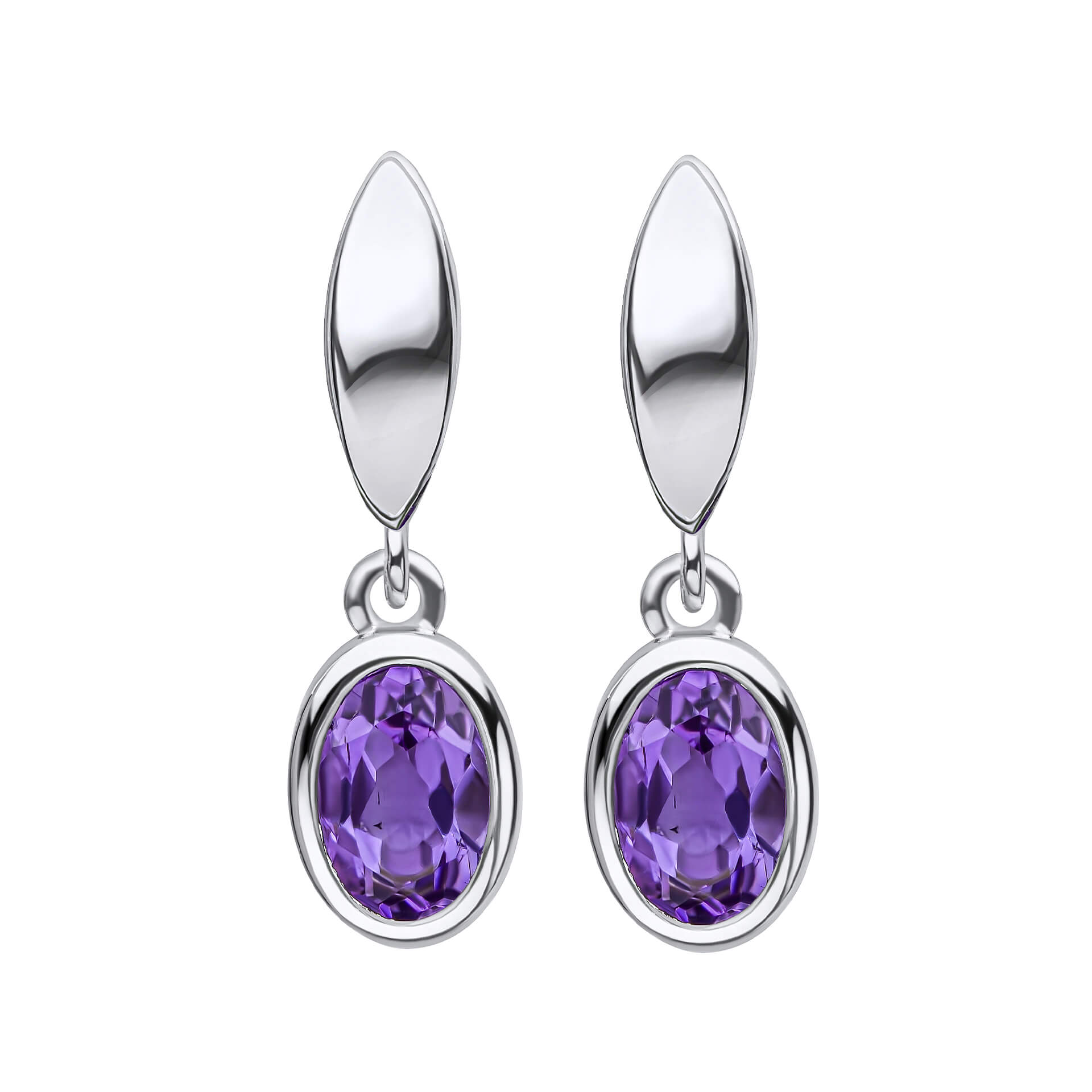 Beginnings Amethyst Drop Earrings