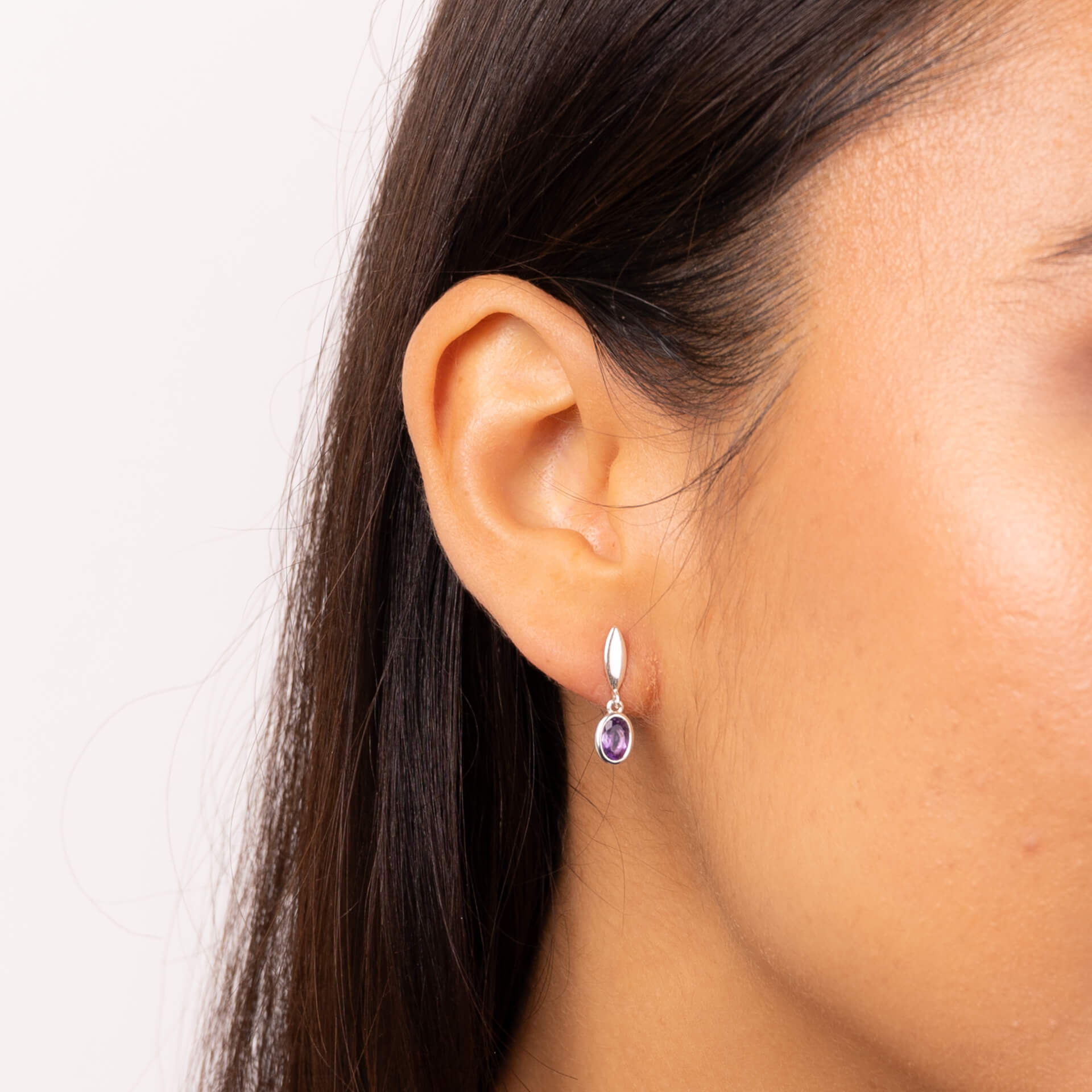 Beginnings Amethyst Drop Earrings