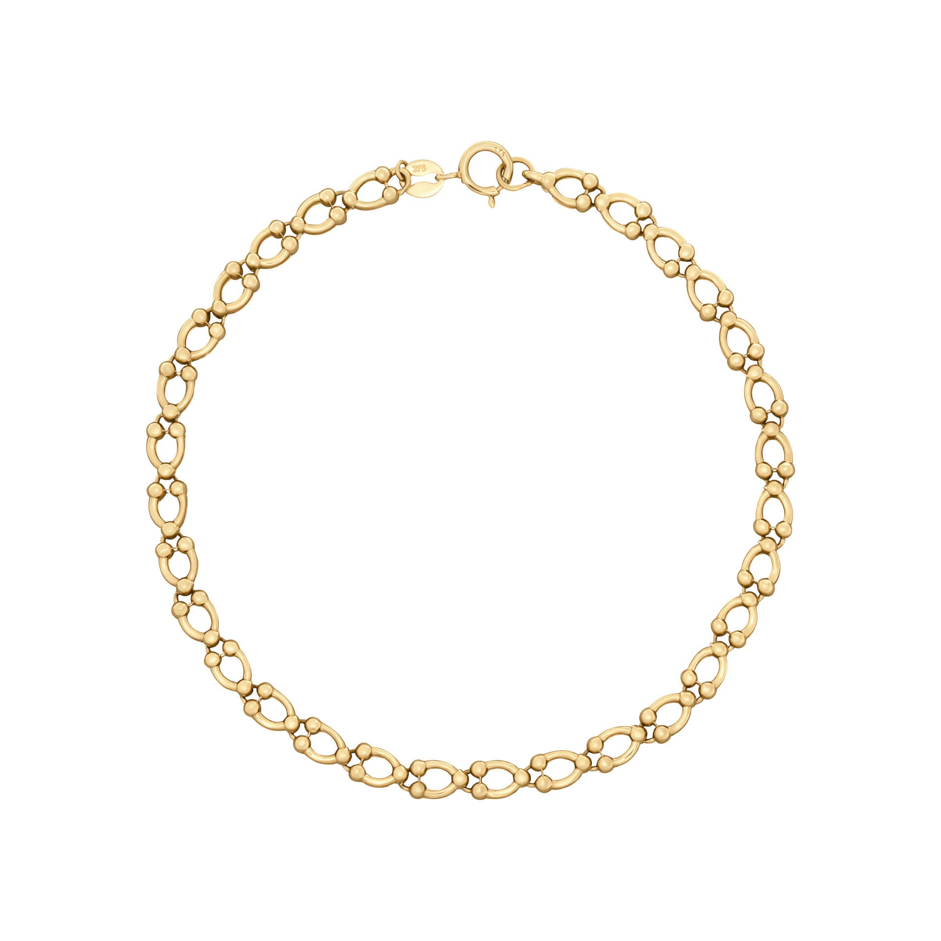 Elements Gold Oval Link Bracelet