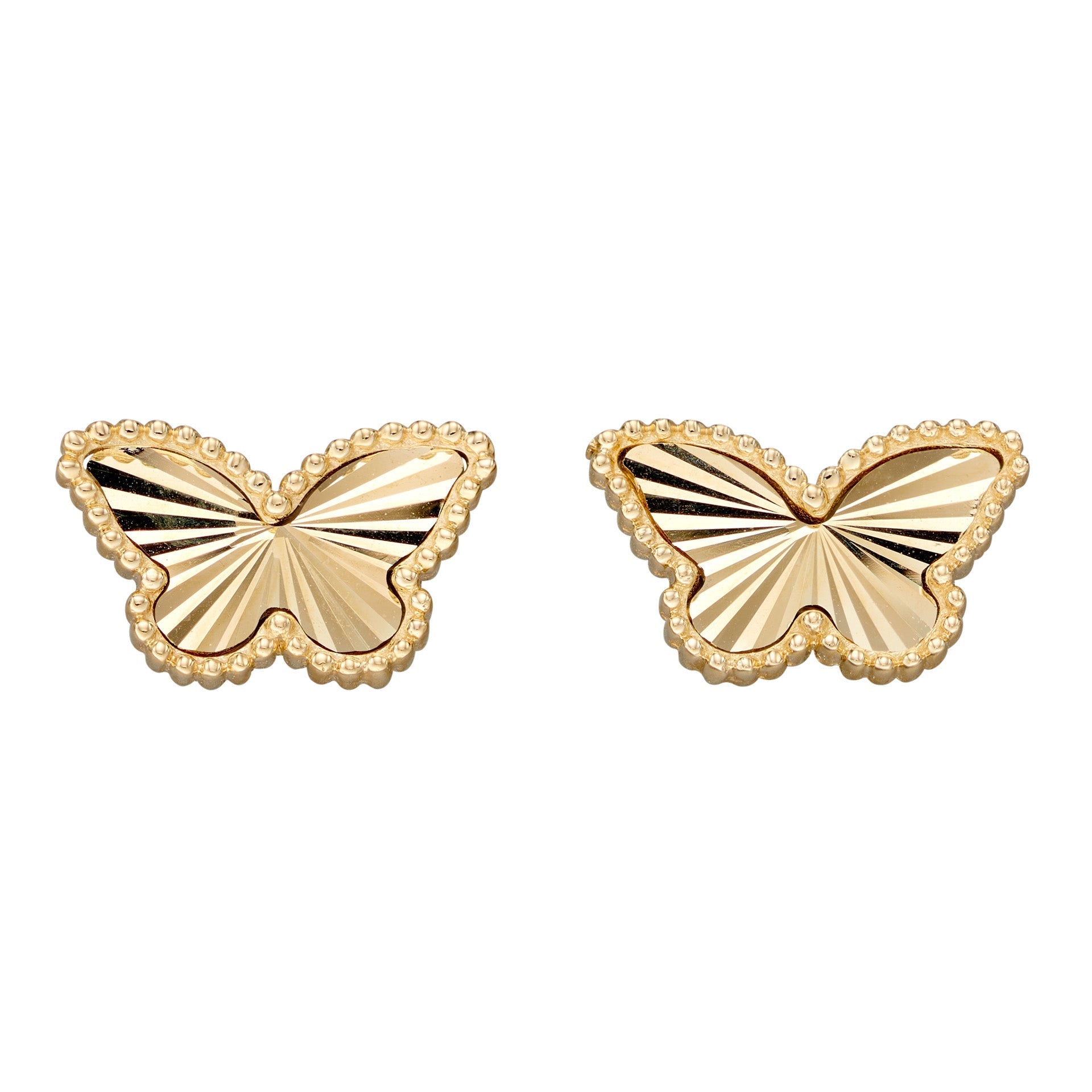 Elements Gold Butterfly Stud Earrings