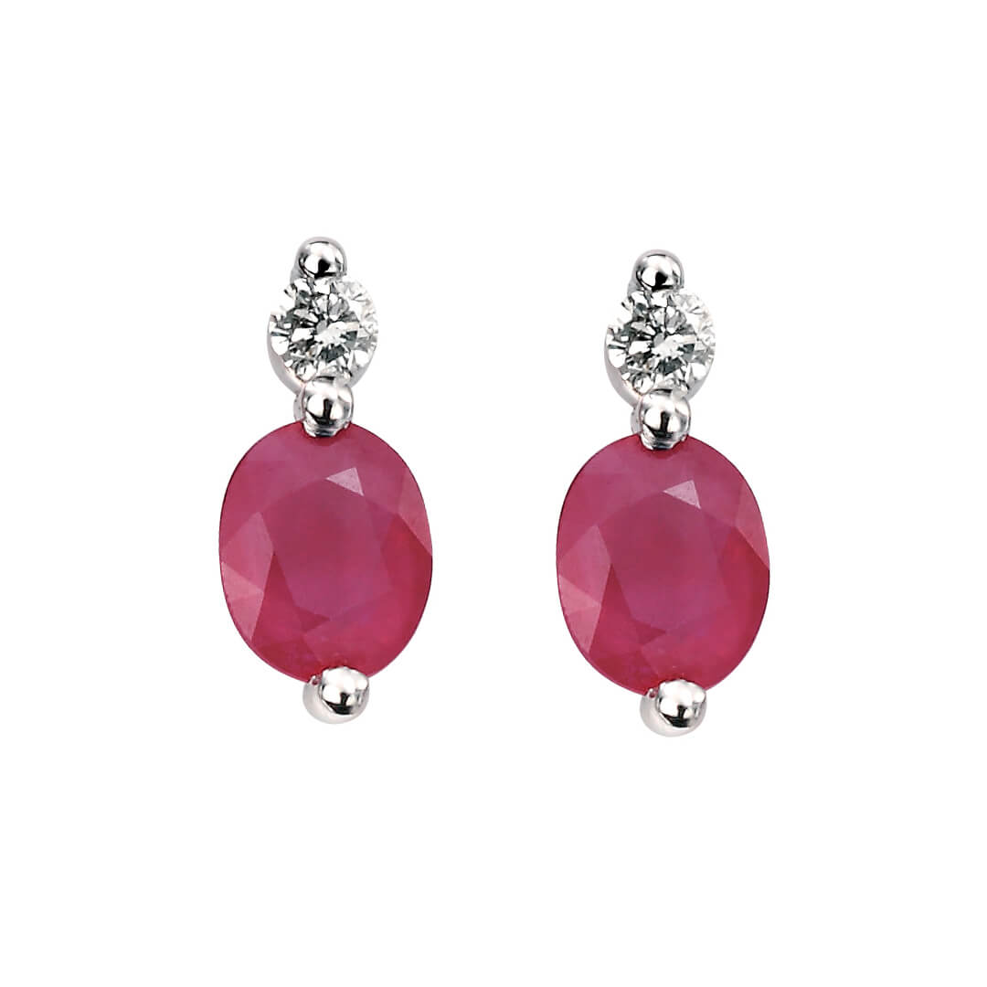 Elements Gold Precious Stone Drop Earrings