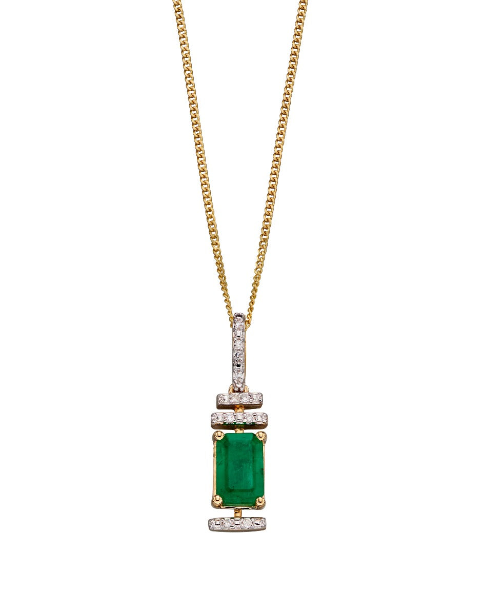 Elements Gold Art Deco Pendant