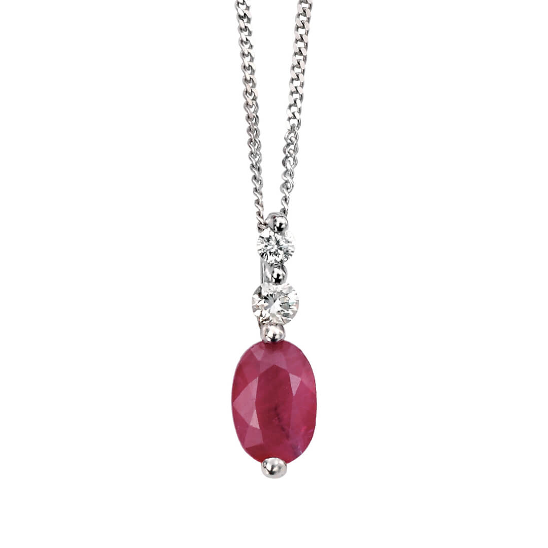Elements Gold Precious Stone Drop Pendant