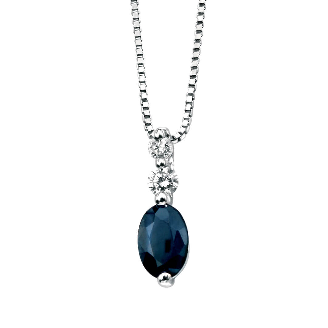 Elements Gold Precious Stone Drop Pendant