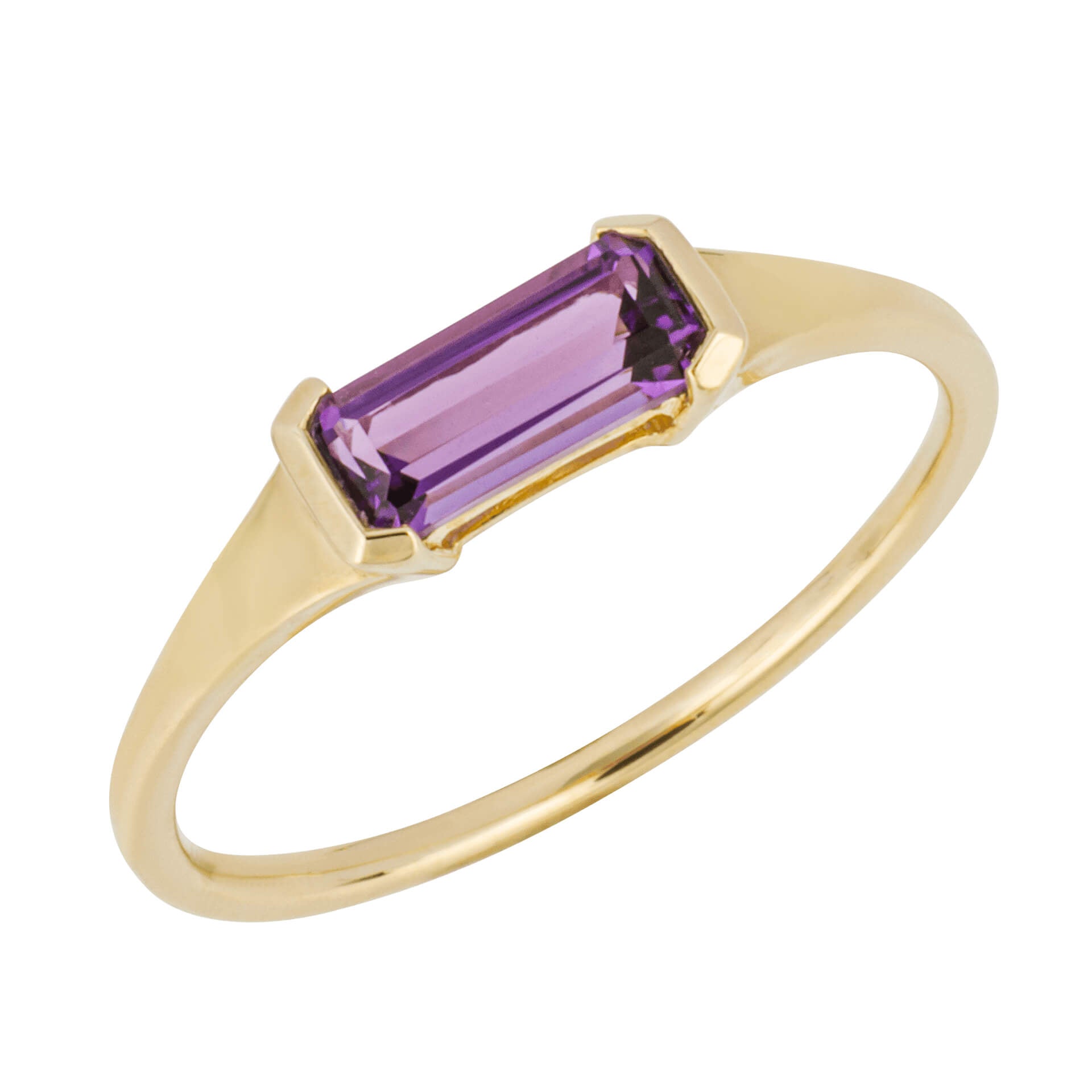 Elements Gold Elongated Semi-Precious Ring