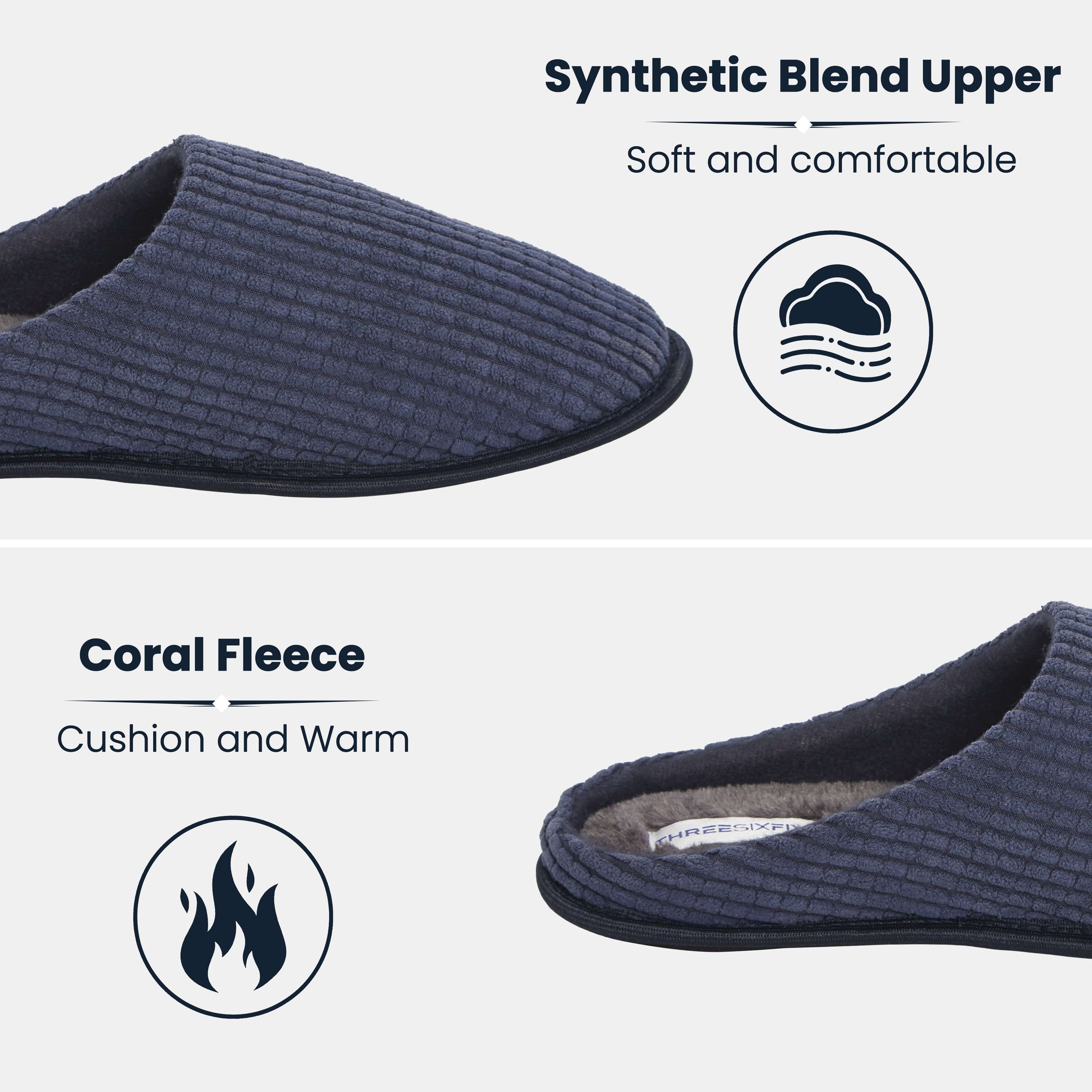 Sock Stack Pantofole da uomo in velluto a coste, senza lacci, da interni, antiscivolo, in memory foam, calde, termiche, facili da curare, per il comfort di casa