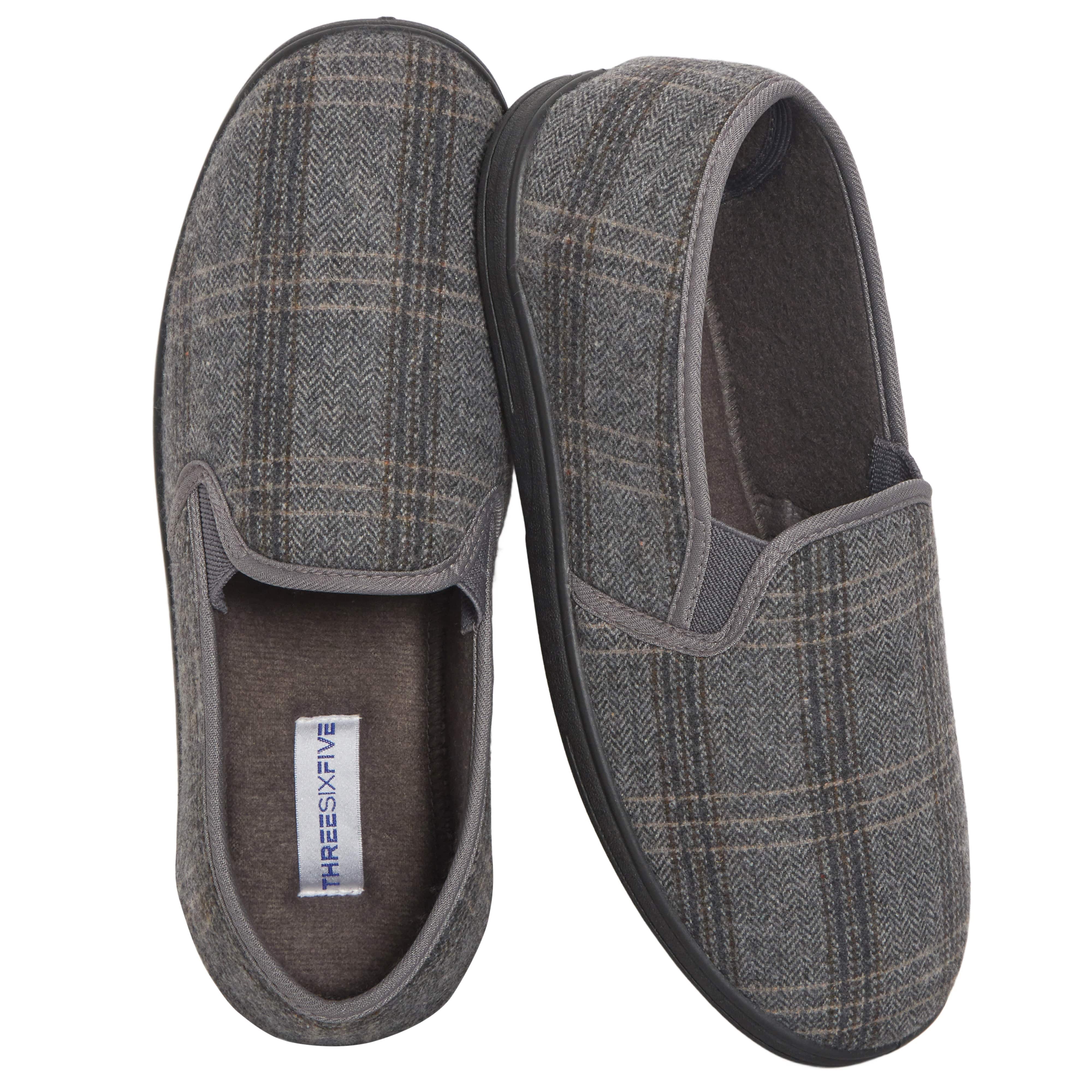 Pantofole a Quadri da Uomo Sock Stack con Imbottitura in Memory Foam Morbida Fodera Calda Termica Scarpe da Casa Slip-On per il Comfort Domestico