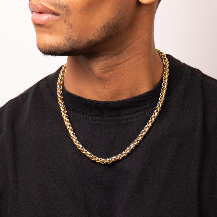 Fred Bennett Two Tone Spiga Link Necklace