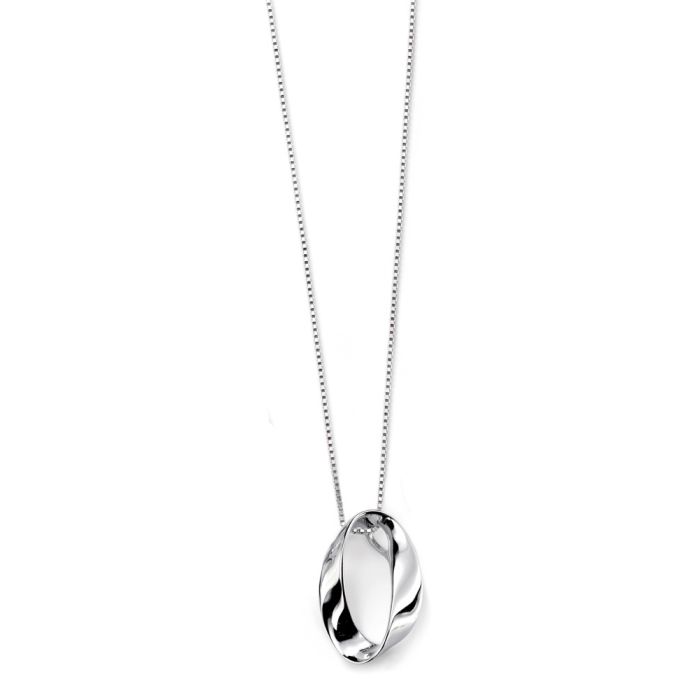 Beginnings Open Twist Oval Pendant