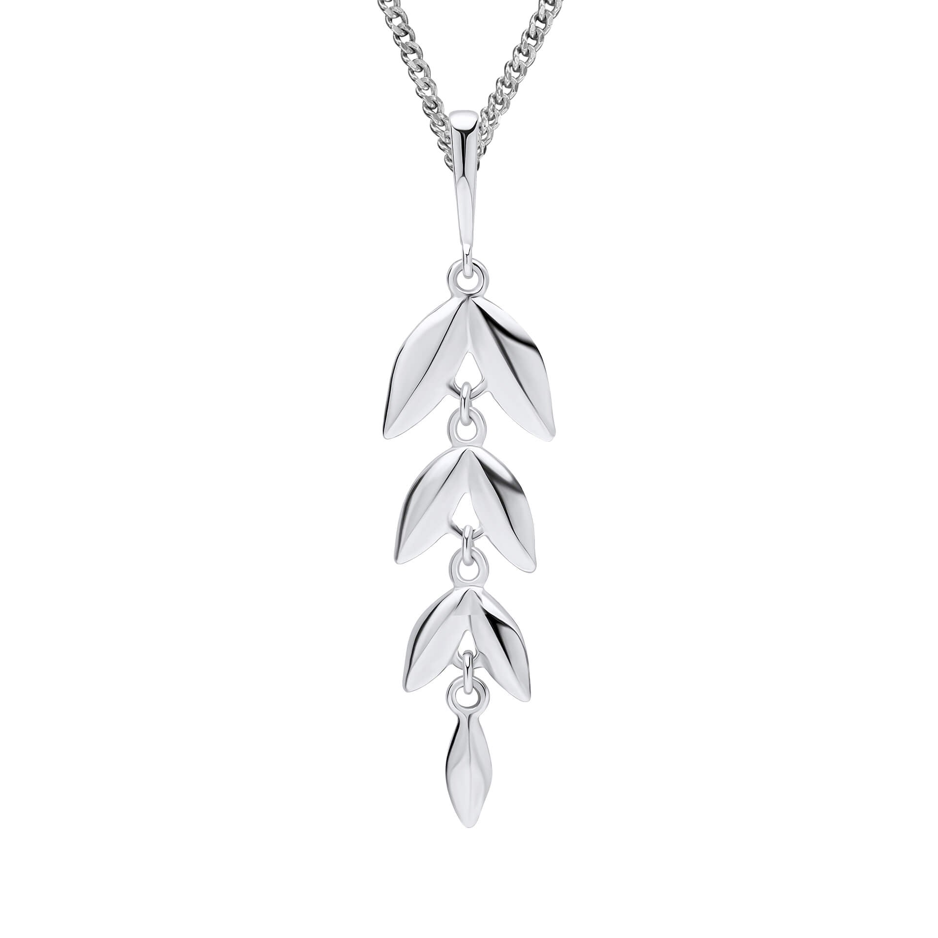 Beginnings Long Leaf Drop Pendant