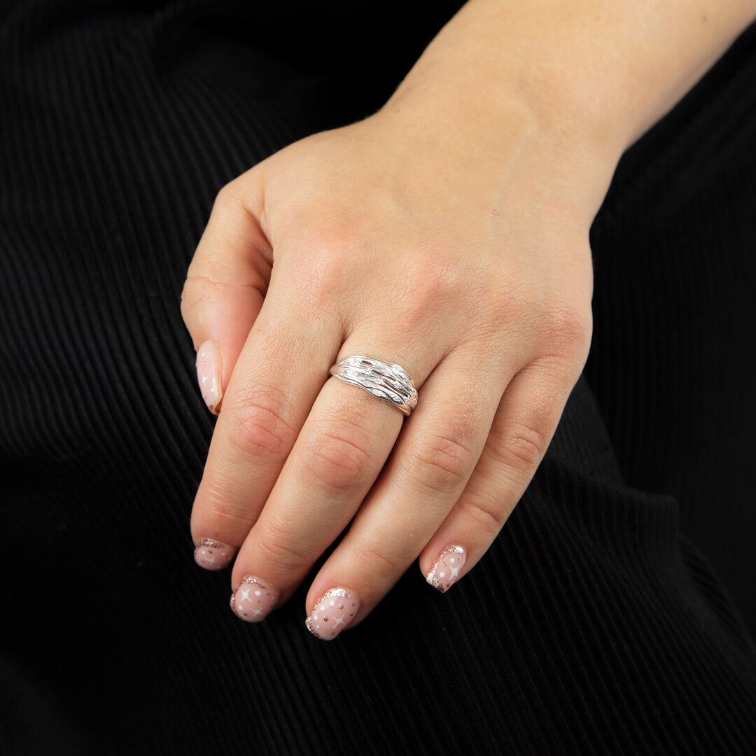 Beginnings Bamboo Ring with CZ