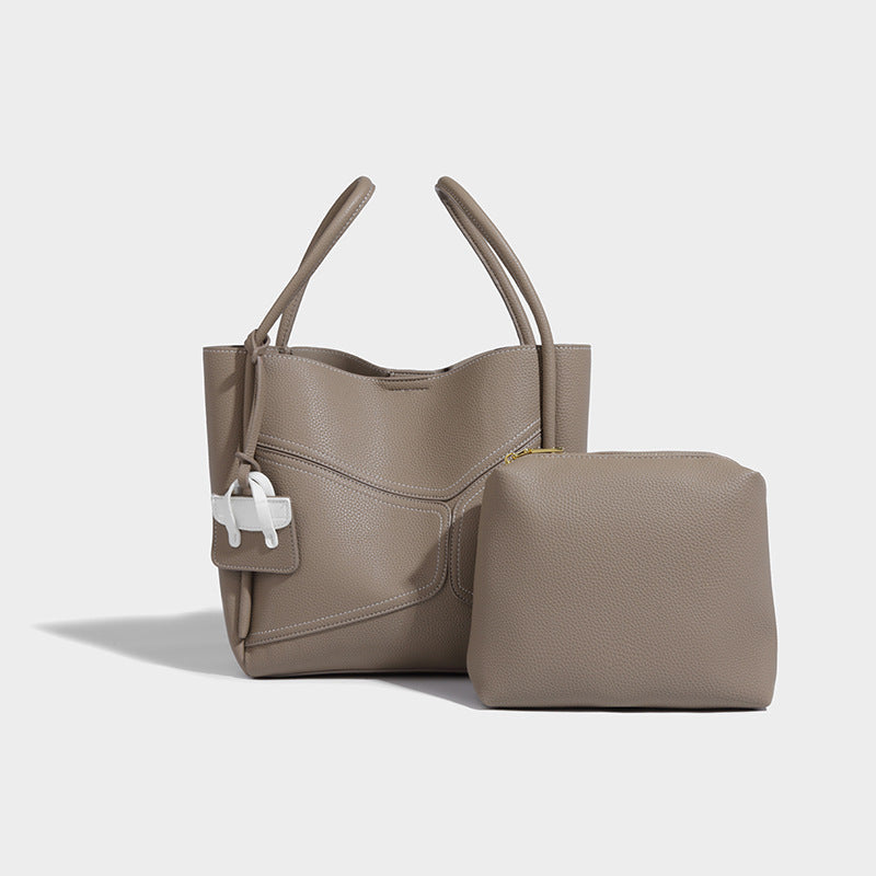 Lässige große Handtasche mit Schultergurt / Umhängetasche