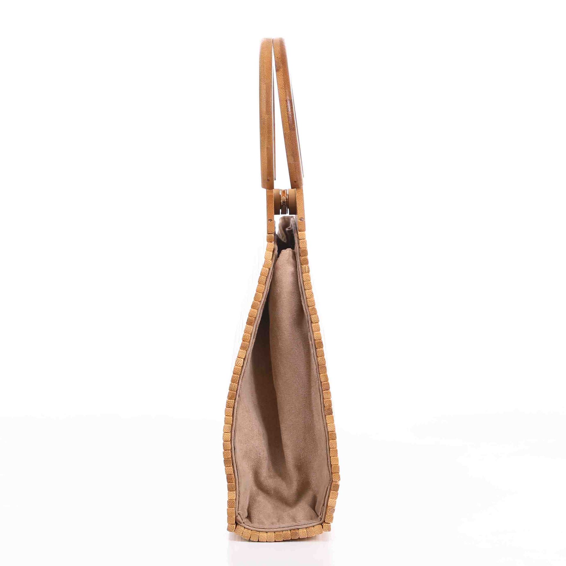 Bambus Handgewebte Clutch Tasche Natürliche Bambustasche Handtasche
