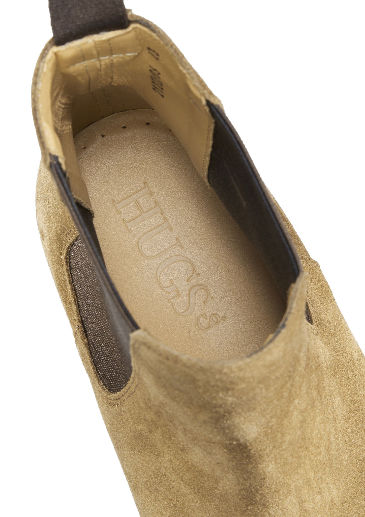 Chelsea Boots aus Tabakfarbenem Wildleder, rahmengenähte Lederlaufsohle