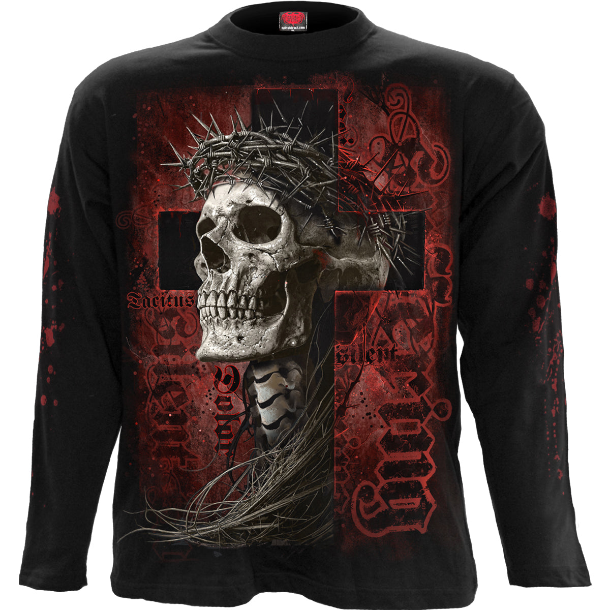 SILENT SUFFERING – Langarm-T-Shirt Schwarz