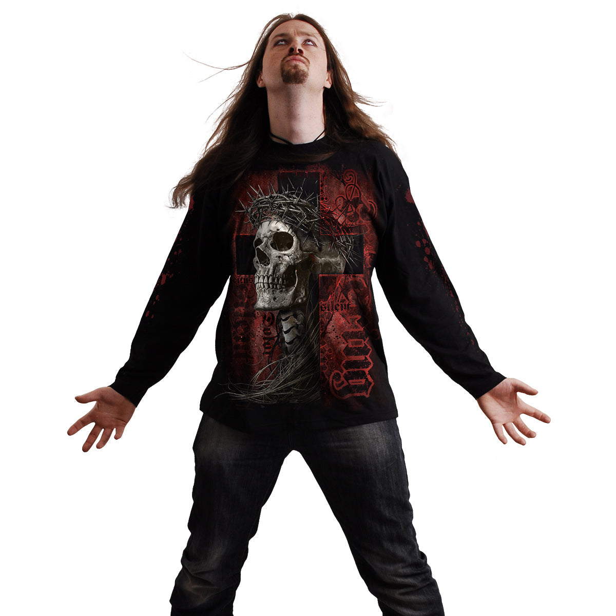 SILENT SUFFERING – Langarm-T-Shirt Schwarz
