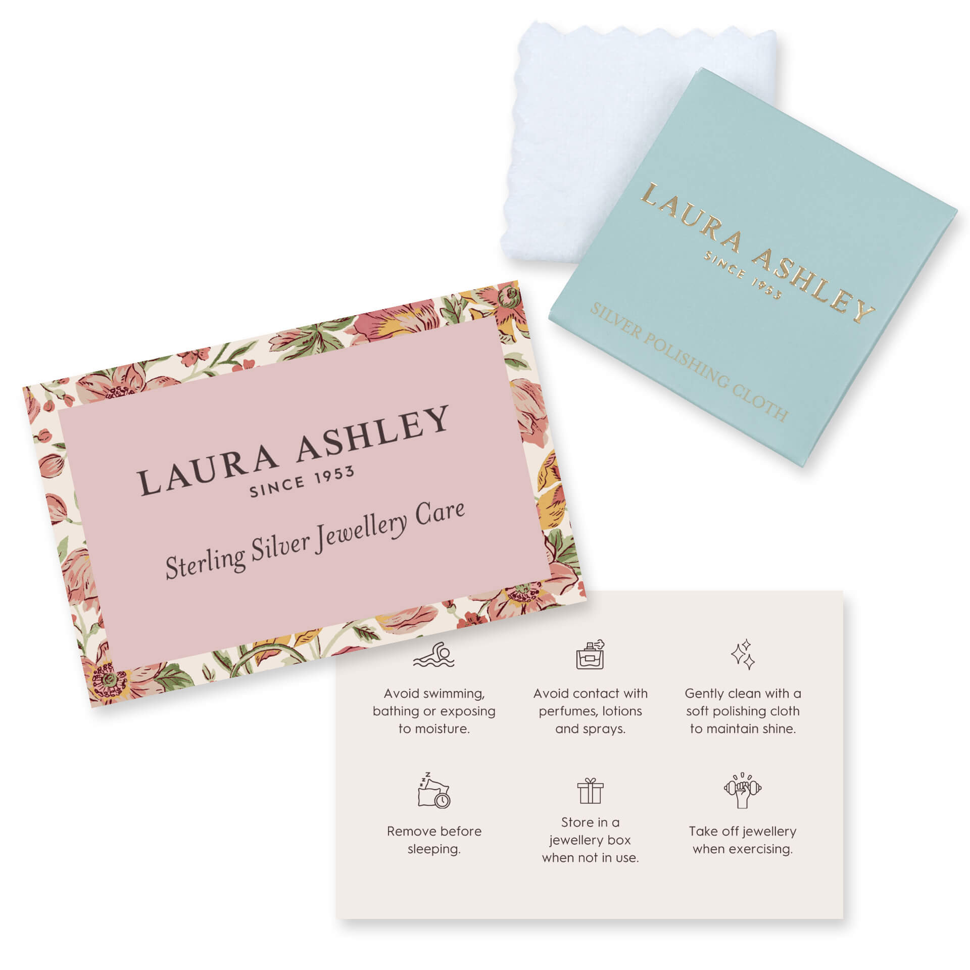 Laura Ashley Silver Riverly Ditsy Pave Flower Stud Earrings