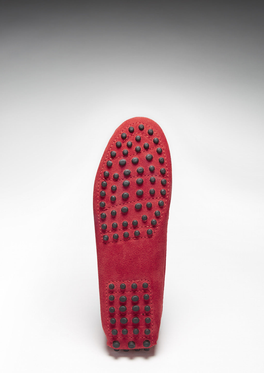 Penny Slipper aus rotem Wildleder für Damen