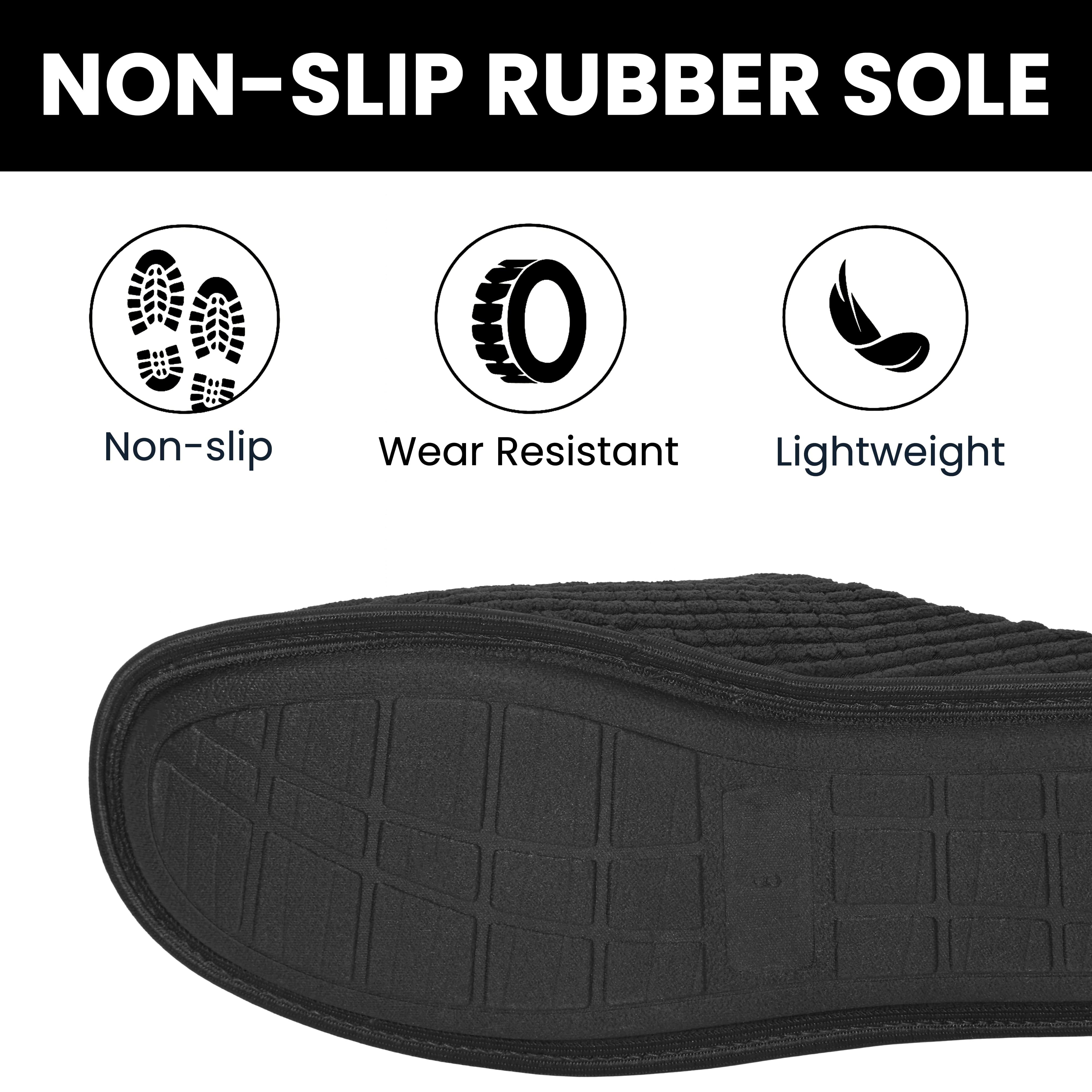 Sock Stack Herren Corduroy Slip On Hausschuhe Rutschfeste Memory Foam Warme Thermo-gefütterte Pflegeleichte Hausschuhe für den Heimkomfort