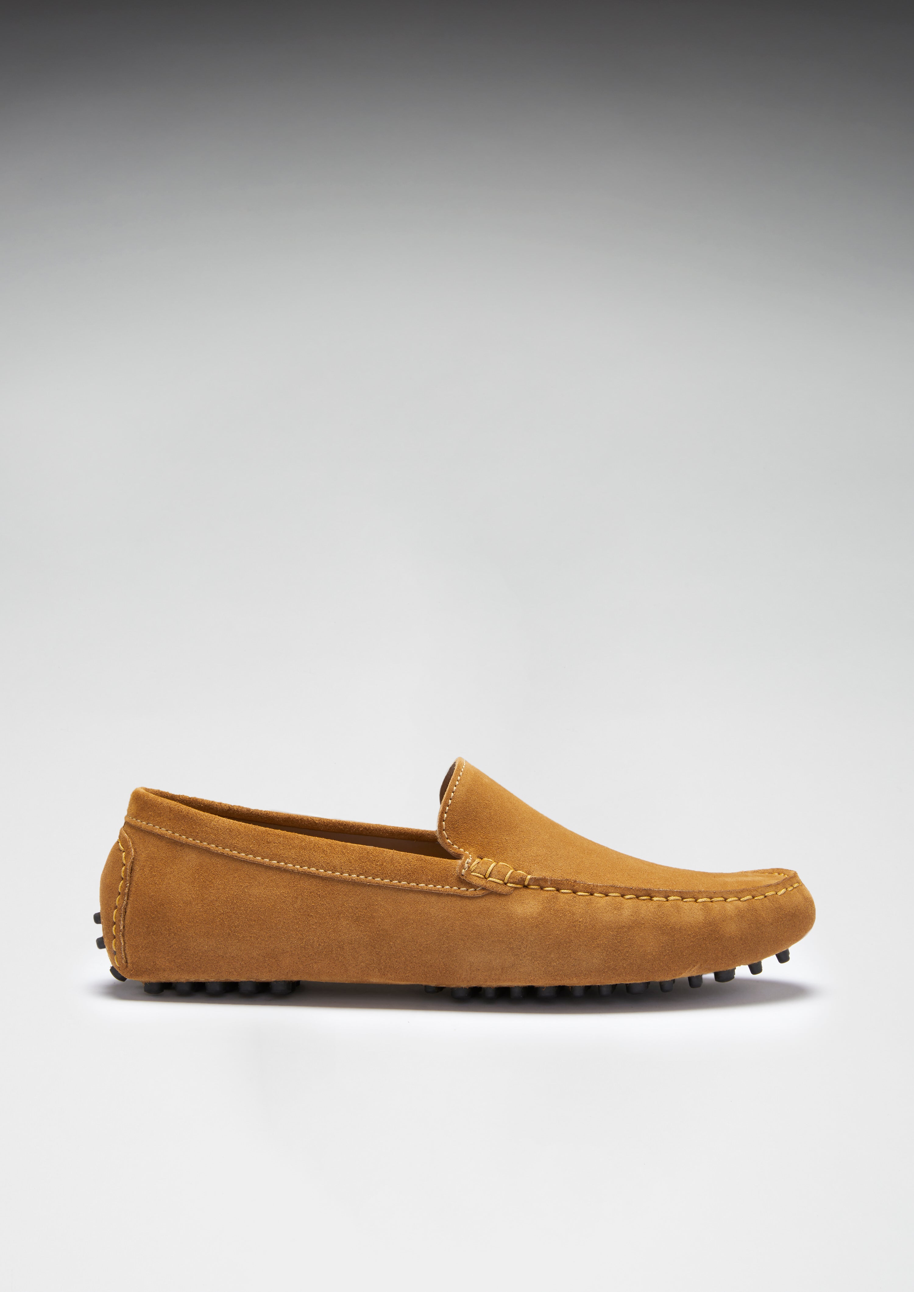 Driving Loafers, Wildleder, tabakbraun