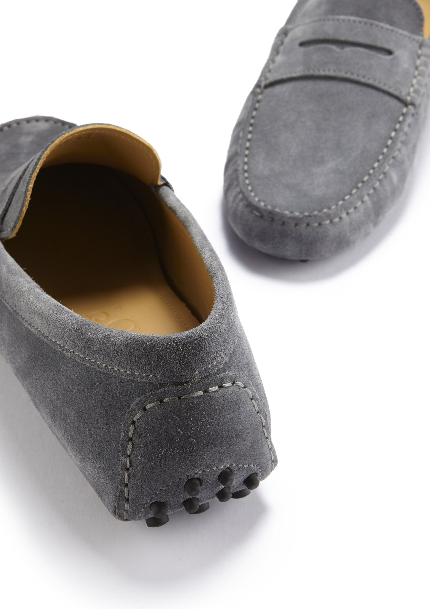Penny Loafer, Schiefergraues Veloursleder