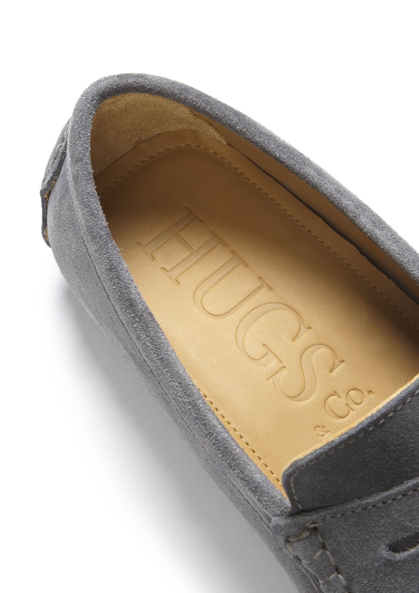 Penny Loafer, Schiefergraues Veloursleder