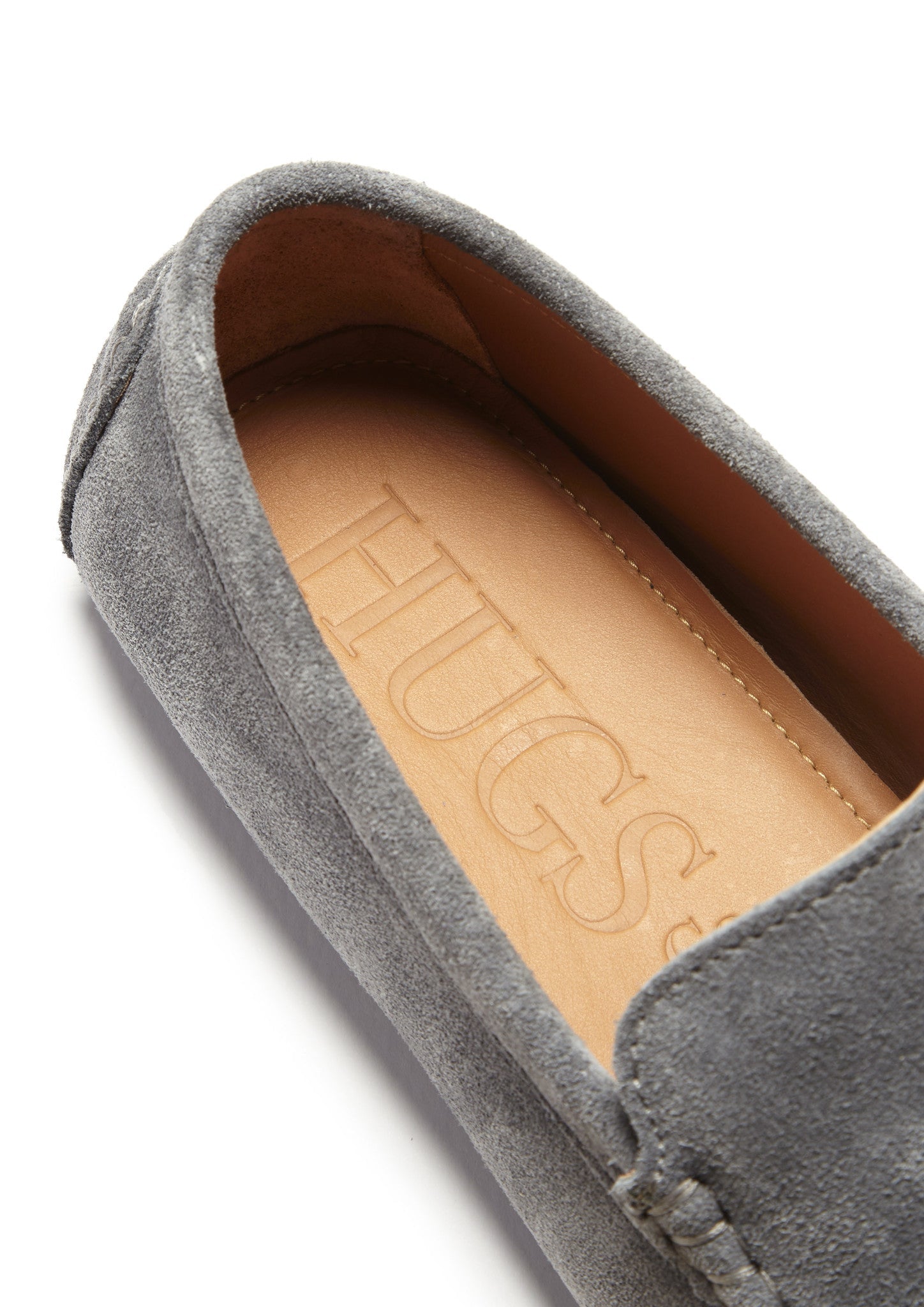 Tasselloafer, schiefergraues Wildleder