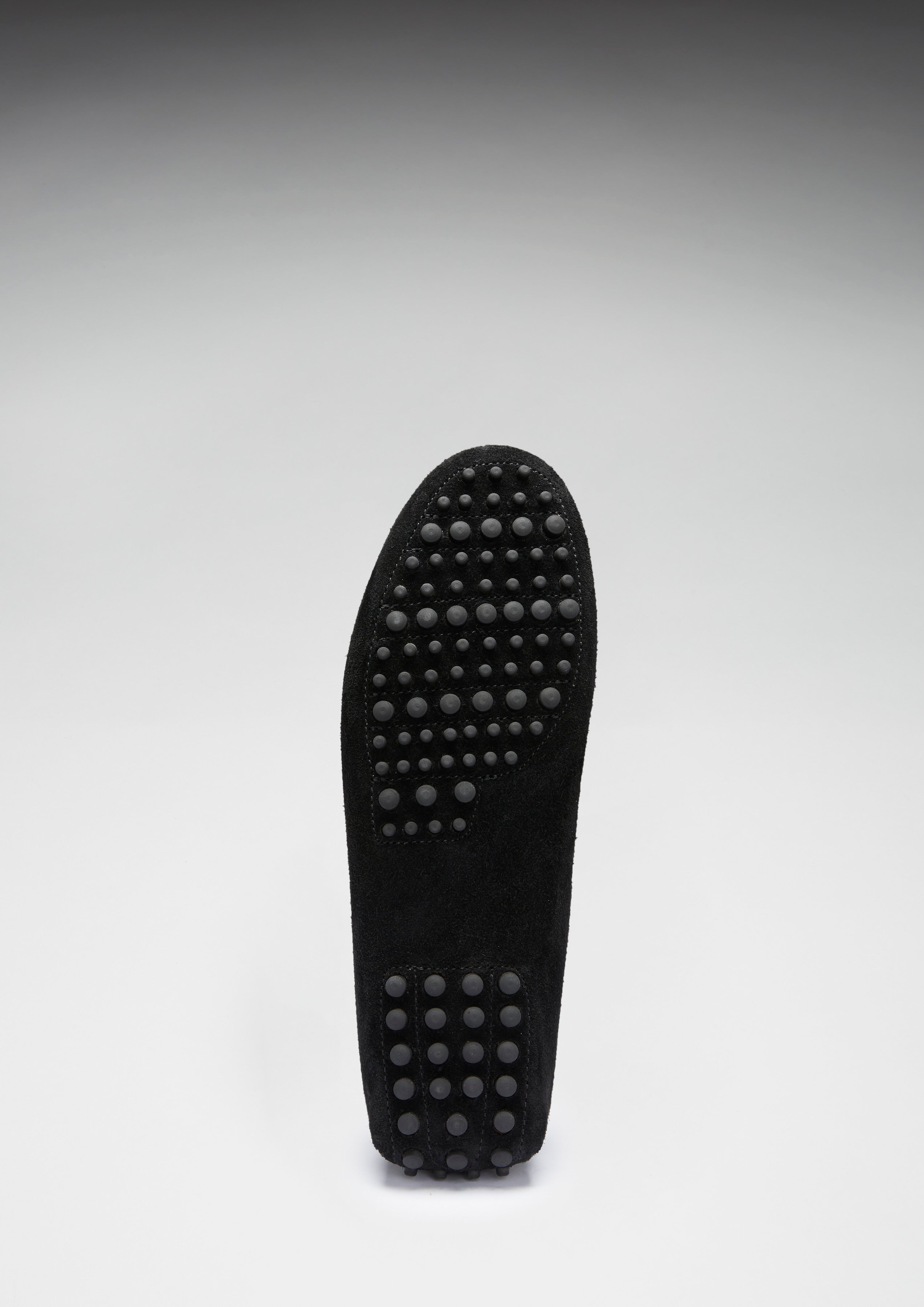 Tasselloafer, schwarzes Wildleder