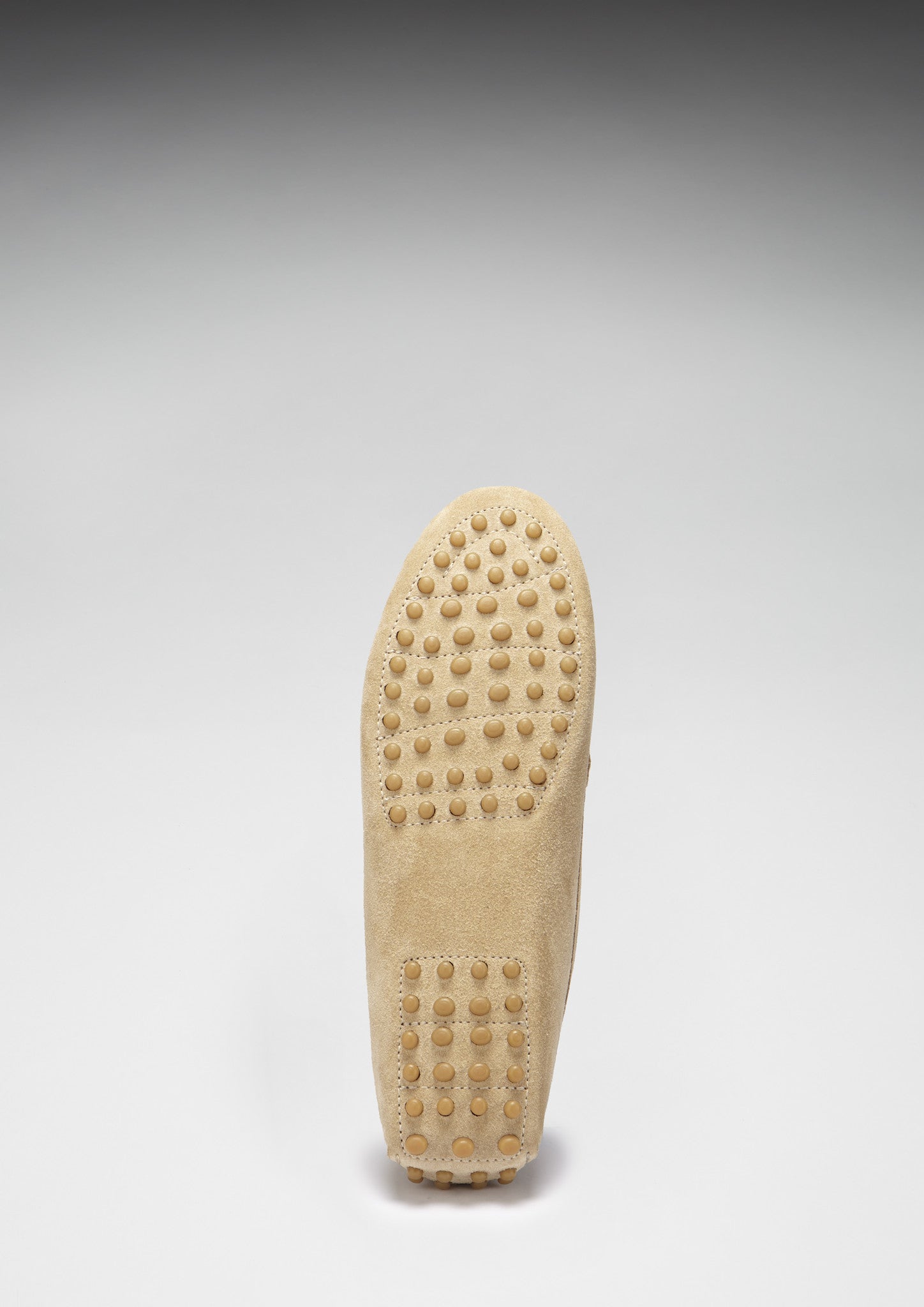 Damen Penny-Mokassins, taupefarbenes Wildleder