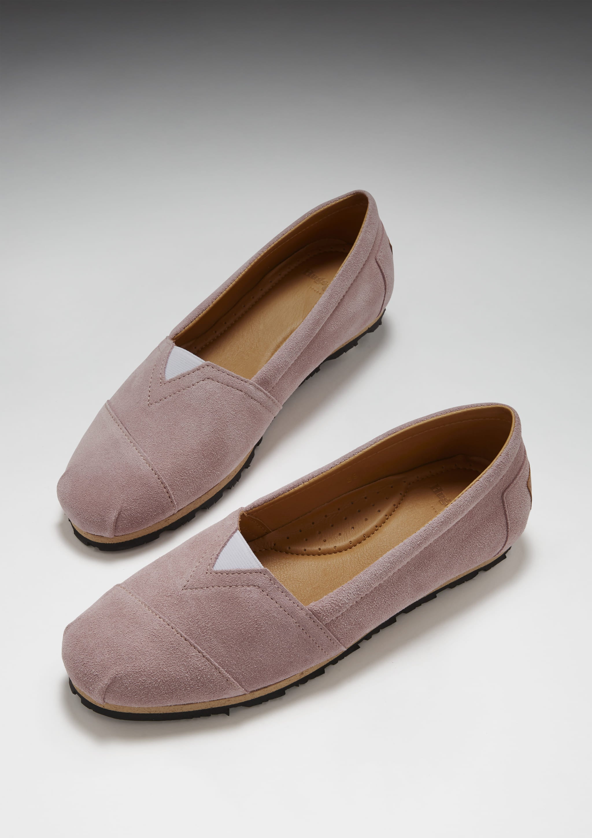 Chukka Espadrilles für Damen, Wildleder puderrosa