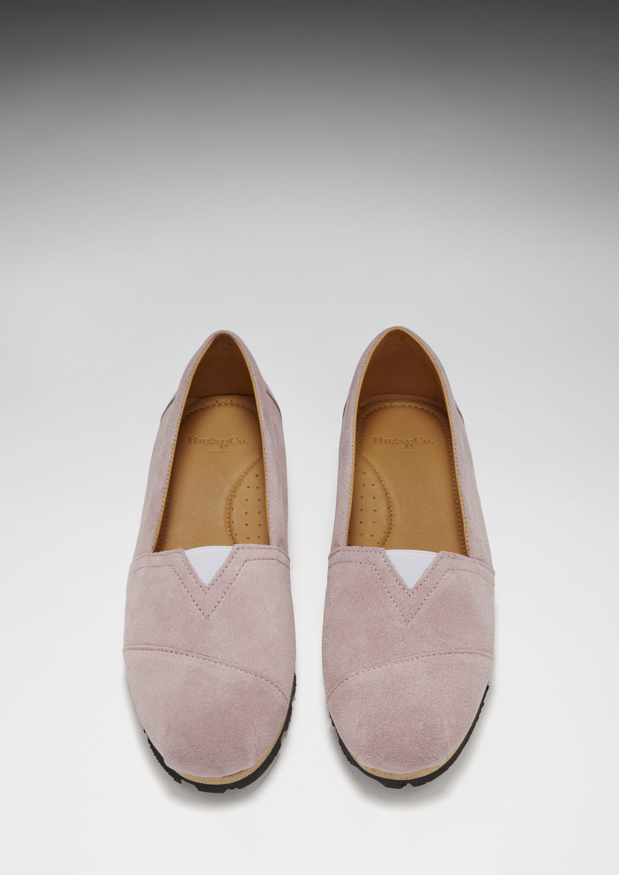 Chukka Espadrilles für Damen, Wildleder puderrosa