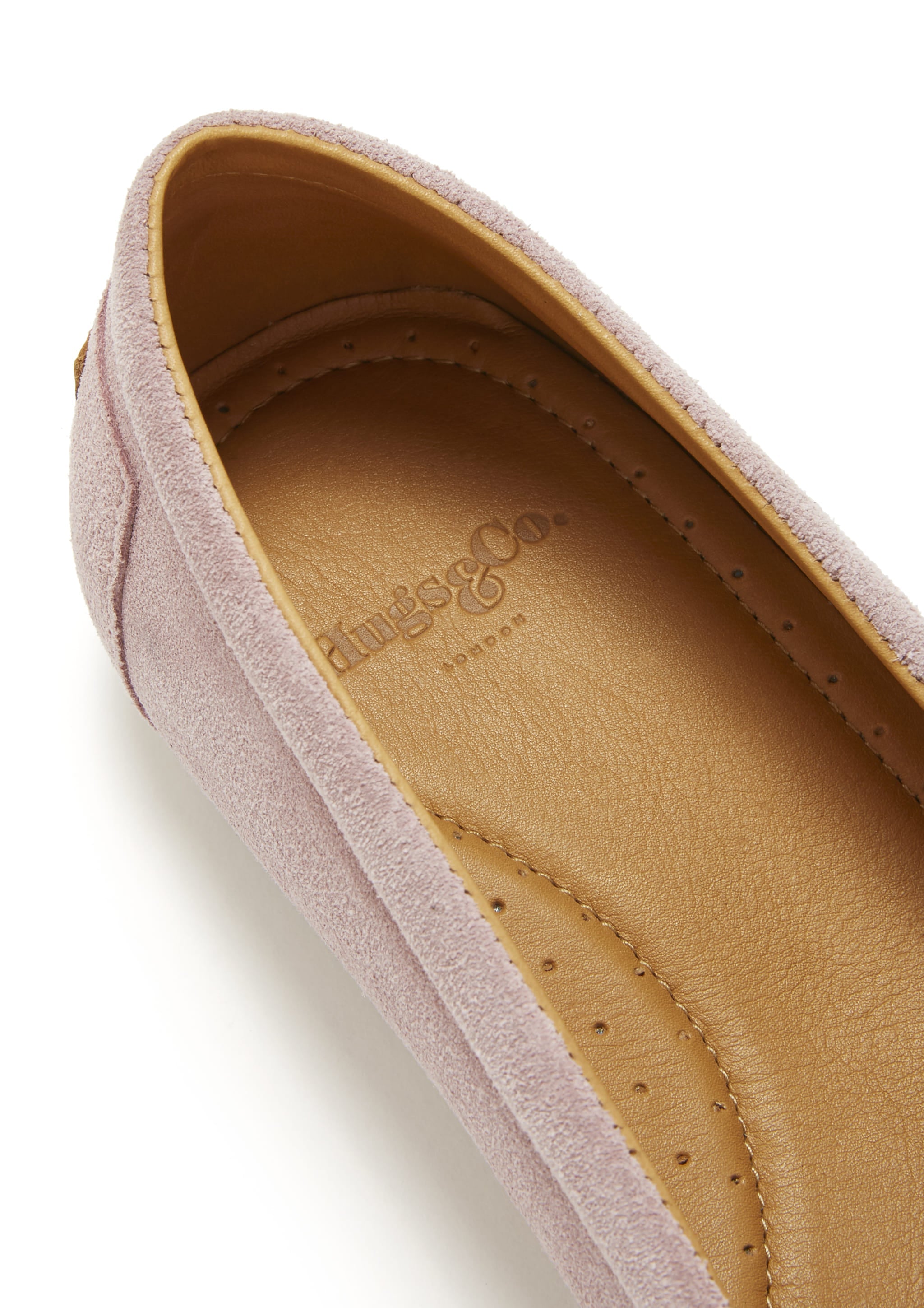 Chukka Espadrilles für Damen, Wildleder puderrosa