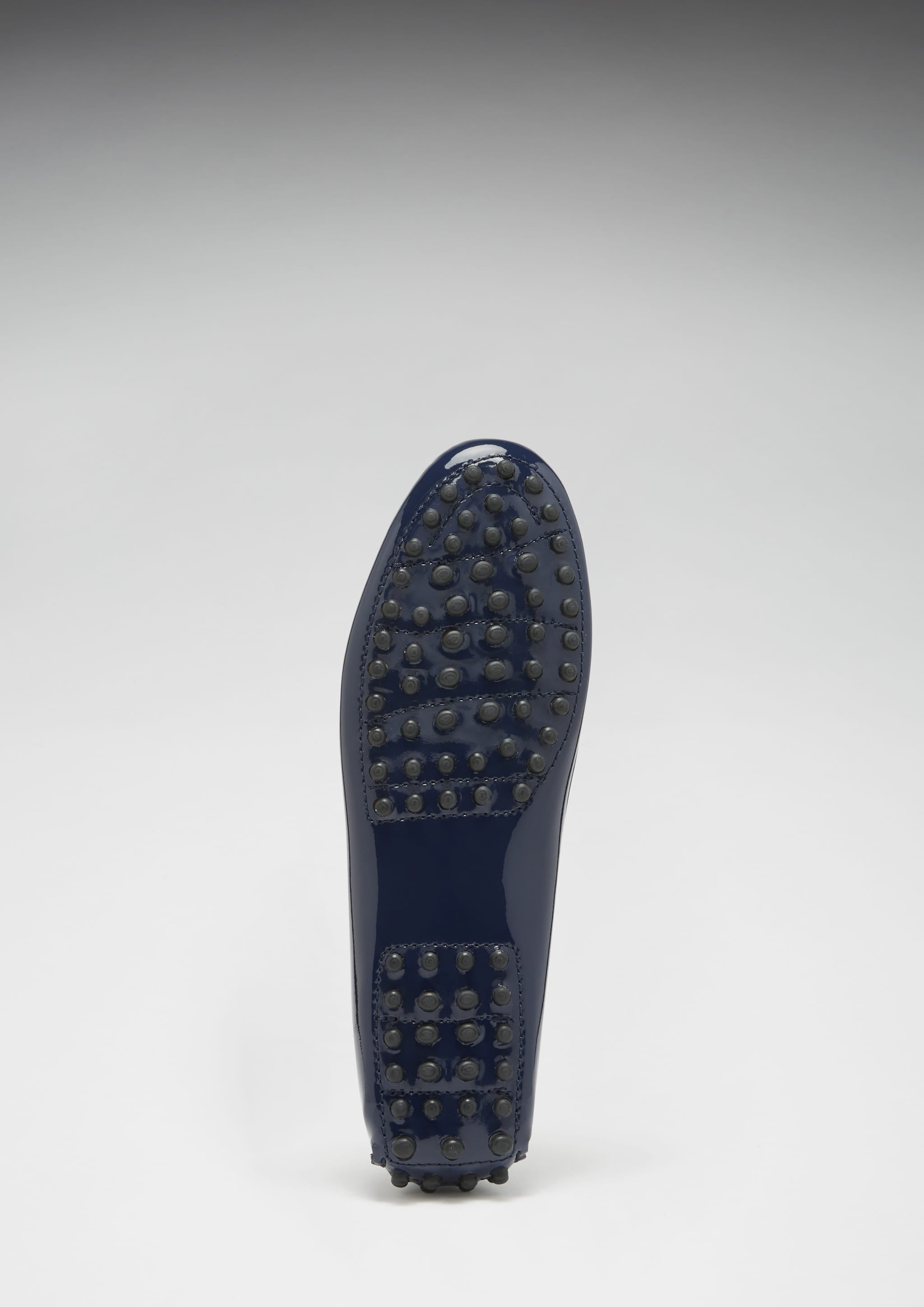 Damen-Slipper Penny Loafer, Lackleder Marineblau